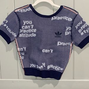 Adidas Cropped workout shirt